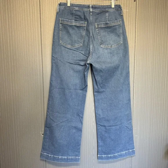 J. Crew Denim High Rise Trouser Jean Size 30 - Picture 5 of 9